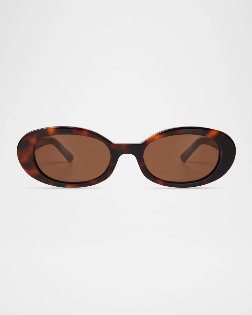 Lyric Leigh Oval Acetate Sunglasses